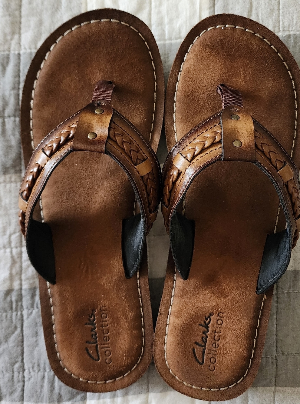 Clarks Black Sandal - Textured Sole